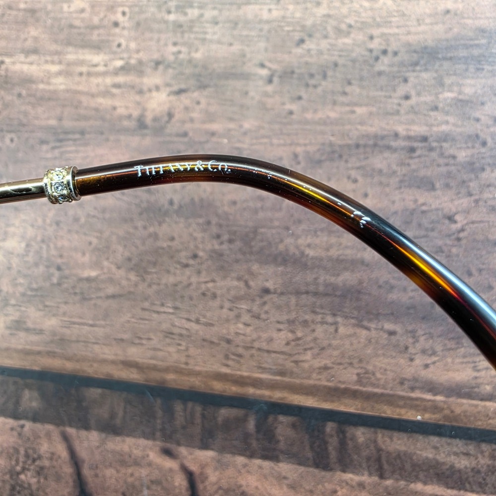 Tiffany & Co TF 2117 Tortoise Mint Green Cat Eye Eyeglasses Gold Knot 51-16-140 - Picture 2 of 8